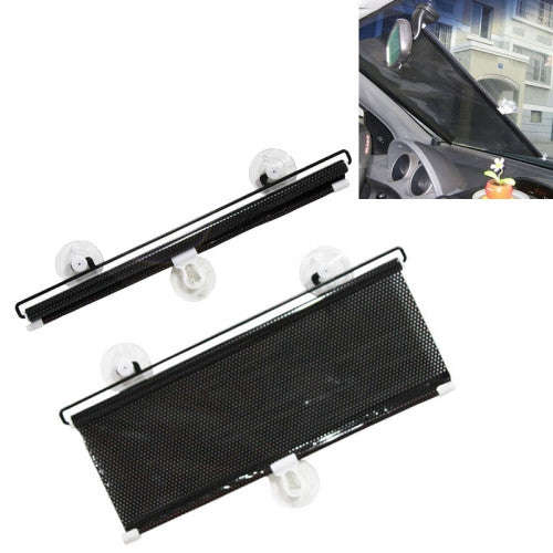 Retractable Car Window Sun Shade for Automobile Front Windshield Size: 125cm x 58cm Random Color ...