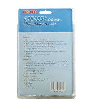 U480 CAN OBD 2 / EOBD 2 Memo Scanner / Code Reader