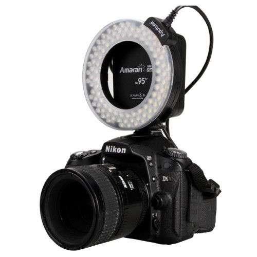 Aputure AHL-HN100 Higher CRI 95+ Value Amaran Halo LED Ring Flash Light for Nikon