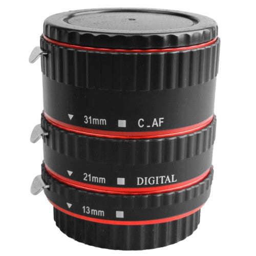 DEBO-C-L 3 Rings Macro Extension Tube Set for Canon EOS EF / EF-S Lens (13mm + 21mm + 31mm Ring)(...