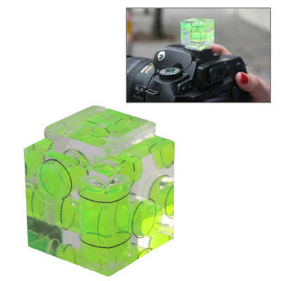 Triple Axis Bubble Spirit Level on Camera Hot Shoe 3D(Green)