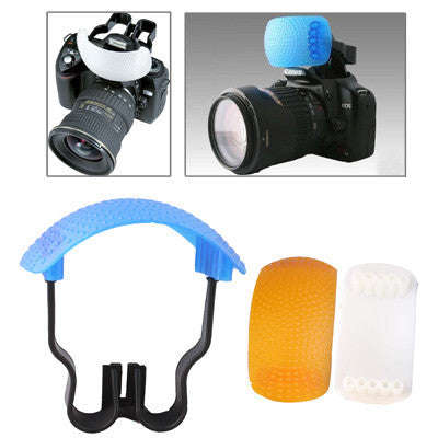 Pop-up Flash Soft Flash Diffuser Kit (White Diffuser / Blue Diffuser / Orange Diffuser / Diffuser...