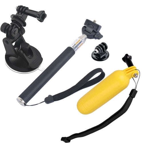 4 in 1 Tripod Mount Adapter + Suction Cup Mount + Floaty Bobber Monopod Set for GoPro HERO4 /3+ /...