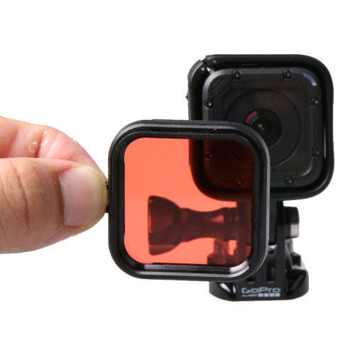 Standard Housing Scuba Accessory Diving Filter for GoPro HERO4 Session(Red)