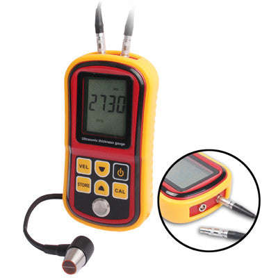 Ultrasonic Thickness Meter Tester Gauge Velocity 1.2~225mm Metal (GM-100)(Red)