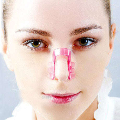 Japanese Silicone Nose Up Shaping Lifting Clip(Magenta)