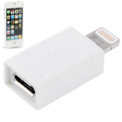 Micro USB Female to 8 Pin Male Adapter for iPhone 7 & 7 Plus iPhone 6 & 6 Plus iPhone 5 & 5C & 5S...