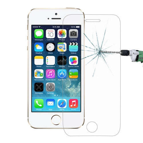 For iPhone SE & 5 & 5S & 5C 0.26mm 9H Surface Hardness 2.5D Explosion-proof Tempered Glass Film
