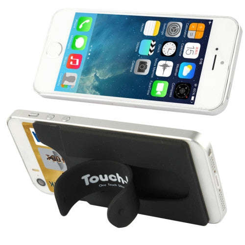 Silicone Stick Credit Card Pocket Pouch with Holder for iPhone 6 & 6s / iPhone 5 & 5C & 5S / iPho...