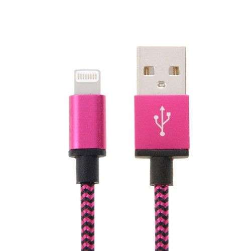 2m Woven Style 8pin to USB Sync Data / Charging Cable for iPhone 6 & 6 Plus iPhone 5 & 5S & 5C iP...