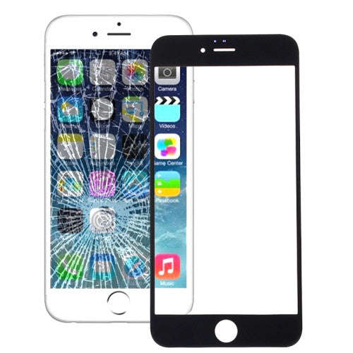 iPartsBuy for iPhone 6s & 6 Front Screen Outer Glass Lens(Black)