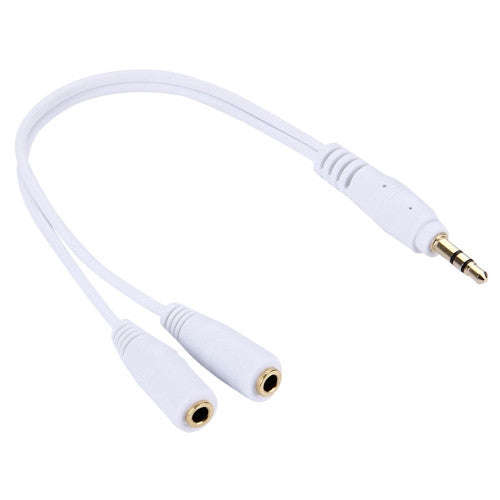 Headphone(Earphone) Splitter adapter for iPhone / iPad / iPod(White)