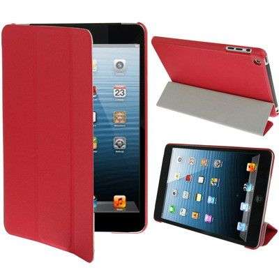 3-fold Smart Cover for iPad mini / mini 2 Retina(Red)