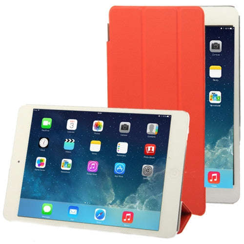 3-folding Smart Cover for iPad mini 1 / 2 / 3 (Red)