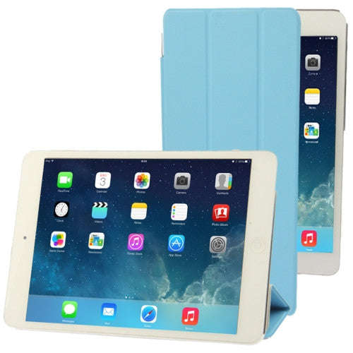3-folding Smart Cover for iPad mini 1 / 2 / 3 (Baby Blue)