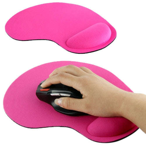 Ultra Slim Cloth Wrist Rest Mouse Pad(Magenta)
