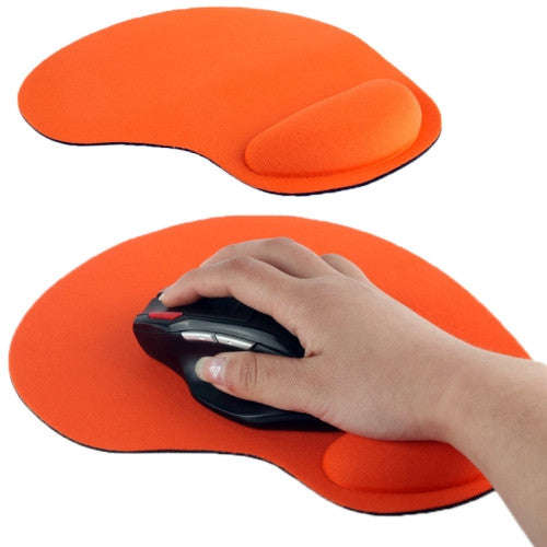 Ultra Slim Cloth Wrist Rest Mouse Pad(Orange)