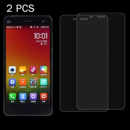 2PCS Xiaomi Mi4 0.26mm 9H+ Surface Hardness 2.5D Explosion-proof Tempered Glass Film