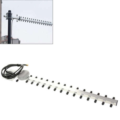 High Gain 28dBi SMA Plug 4G 696-960MHz / 1710-2690MHz Yagi Antenna