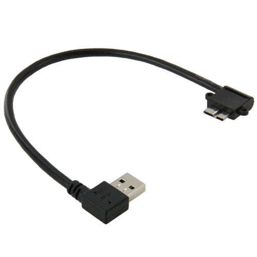 90 Degree Right Angle  USB 3.0 to 90 Degree Right Angle Micro 3.0 Data Cable for Samsung Galaxy N...