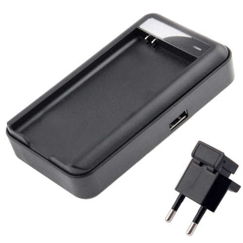 Universal USB Output Style Battery Charger for Samsung Galaxy S5 / G900 (EU Plug)(Black)