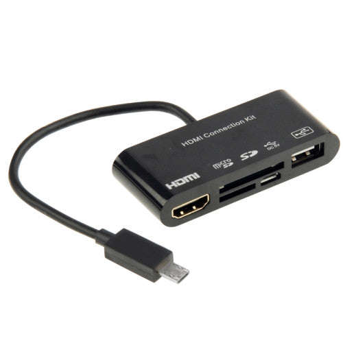 HDTV Adapter and OTG Card Reader HDMI Connection Kit for Samsung Galaxy S5 / S4 / S3 / Note III /...
