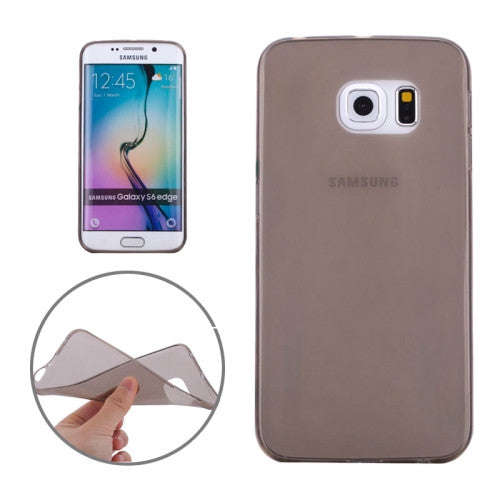 For Samsung Galaxy S6 Edge / G925 Transparent TPU Protective Case (Grey)