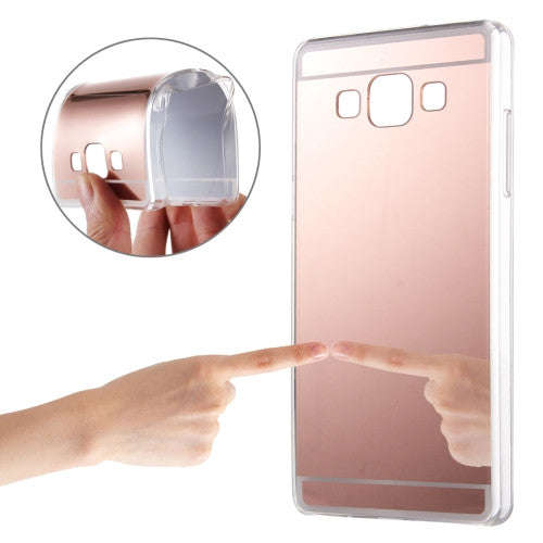 Samsung Galaxy A5 Case, / A500 Electroplating Mirror TPU Protective Case (Rose Gold)