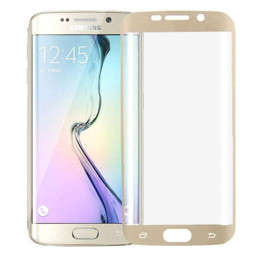 Ultrathin Curved Electroplating TPU Screen Protector for Samsung Galaxy S6 Edge+ / G928(Gold)