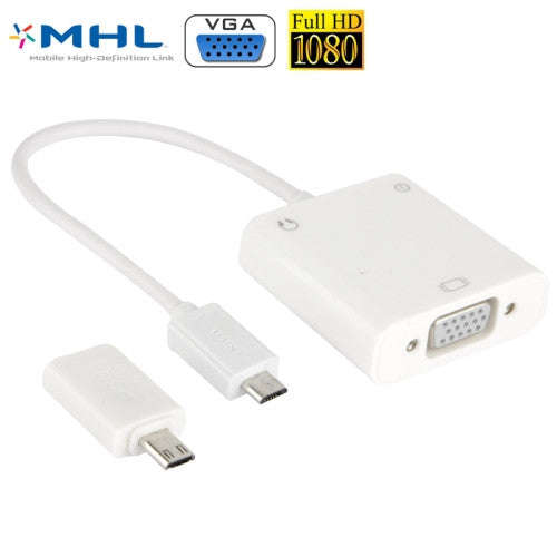 MHL to VGA and Audio Adapter for Samsung Galaxy Note / Note 2 / Note 3 / Galaxy S II / Galaxy S I...