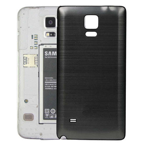 Black Edge Brushed Texture Back Cover Replacement for Samsung Galaxy Note 4(Grey)
