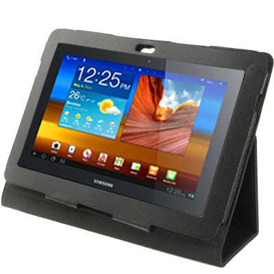 Photo Frame Leather Case For Samsung Galaxy Tab 10.1 / P7500 / P7510 / P5100 (Black)