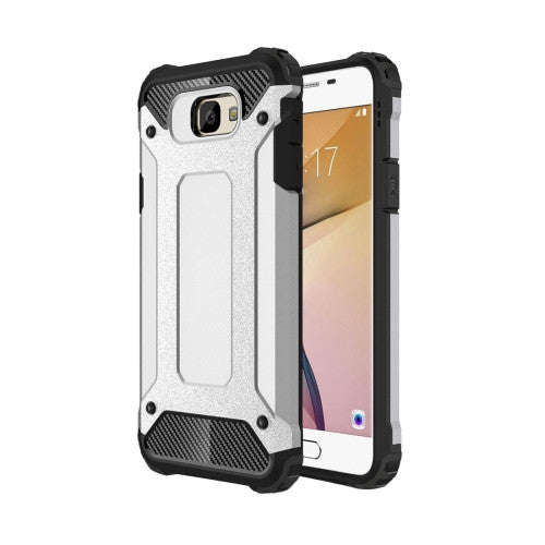 For Samsung Galaxy J5 Prime Tough Armor TPU + PC Combination Case (Silver)