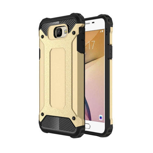 For Samsung Galaxy J7 Prime Tough Armor TPU + PC Combination Case (Gold)