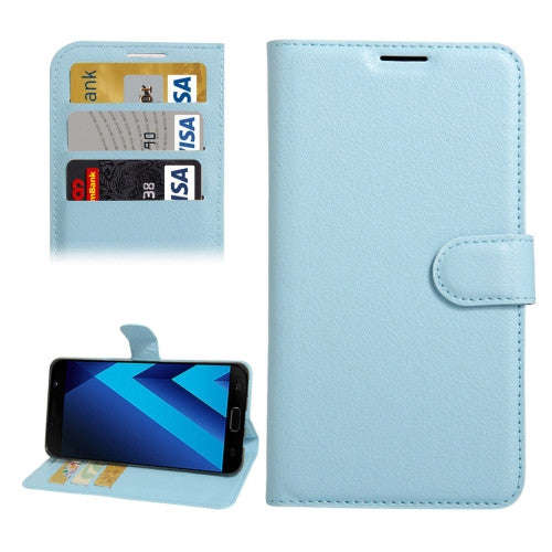 Samsung Galaxy A7 Case, (2017) Litchi Texture Horizontal Flip Leather Case with Holder & Card Slo...