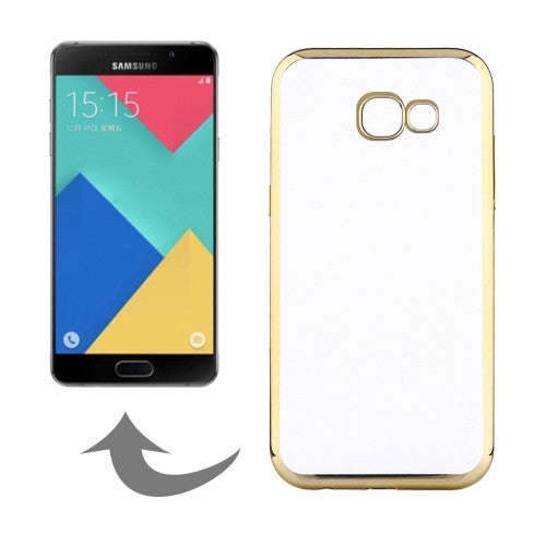 Samsung Galaxy A5 Case, (2017) / A520 Electroplating Frame Soft TPU Protective Case (Gold)