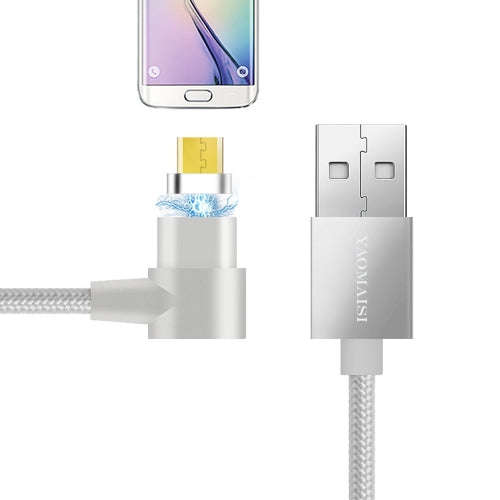 POFAN YAOMAISI Q13 1m Micro USB to USB L-Type Nylon Weave Data Sync Charging Cable For Galaxy HTC...