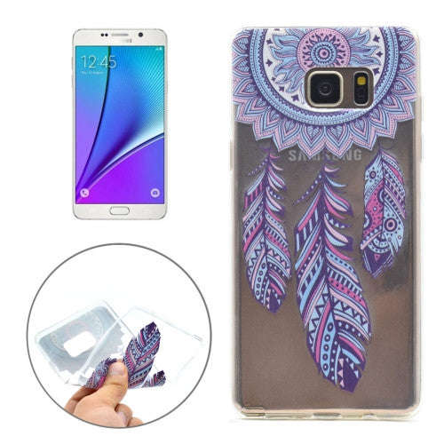 For Samsung Galaxy Note 5 / N920 Windmill Pattern Transparent Soft TPU Protective Back Cover Case