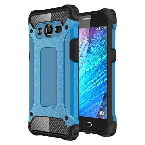 Samsung Galaxy J2 (2016) Case, J210 Case, Tough Armor TPU + PC Combination Case(Blue)