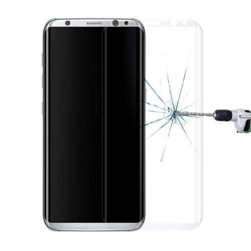 For Samsung Galaxy S8 / G9500 0.3mm 9H Surface Hardness 3D Curved Surface Silk-screen Full Screen...