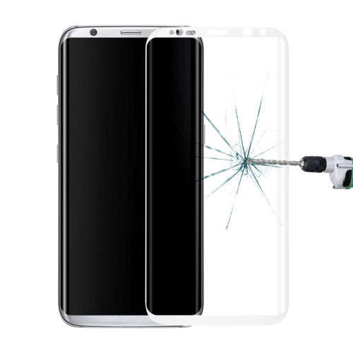For Samsung Galaxy S8 / G9500 0.3mm 9H Surface Hardness 3D Curved Surface Silk-screen Full Screen...