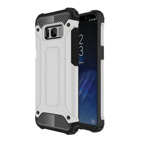 Samsung Galaxy S8 Case, Tough Armor TPU + PC Combination Case (Grey)
