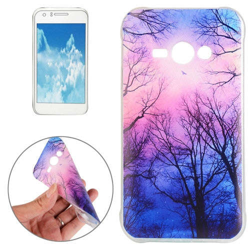 For Samsung Galaxy J1 Ace / J110 Trees and Clouds Pattern TPU Protective Case