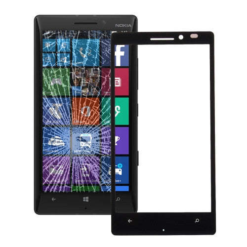 iPartsBuy for Nokia Lumia 930 Front Screen Outer Glass Lens(Black)