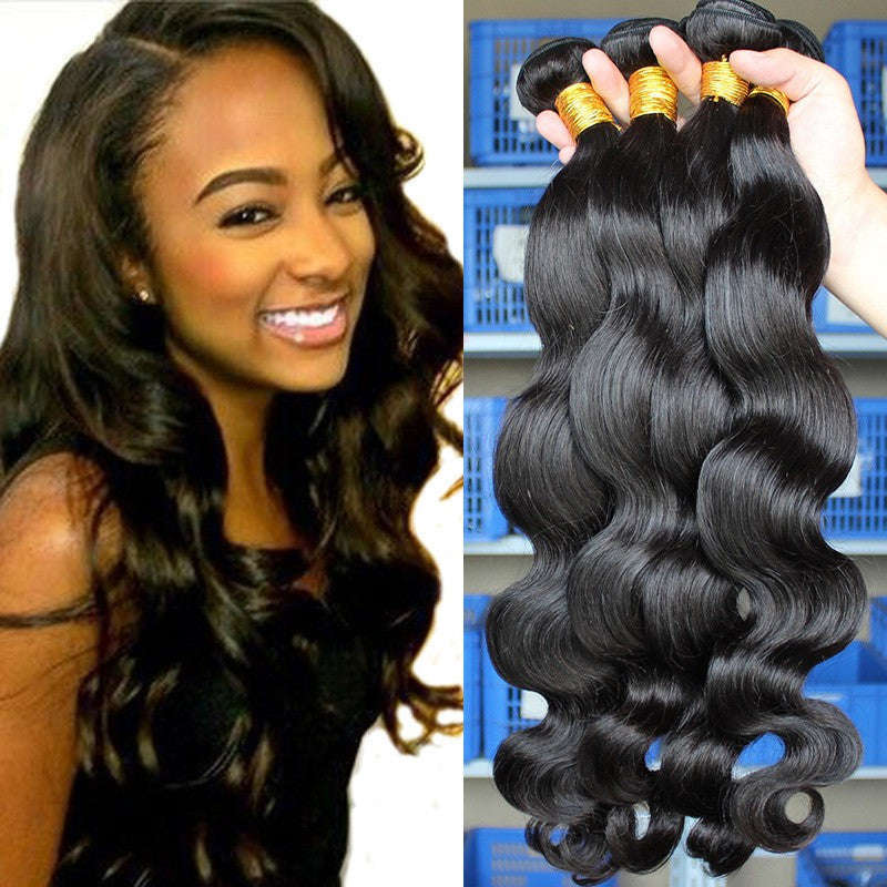 Brazilian Virgin Human Hair 8A - Body Wave - 3 Bundles - 16