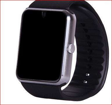 GT08 Smart Watch (Local Stock No Delays) - Blk on Silver