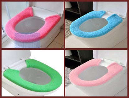 SNAP ON WINTER MAGIC TOILET SEAT WARMER!!! - one size fits all