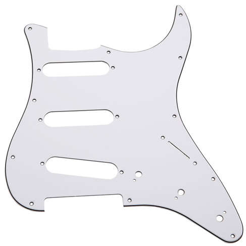 '62 Strat Pickguards - White / S-S-S