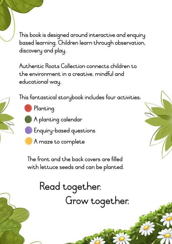 Lily The Lettuce Head and her magic hats - growing paper plantable children's book