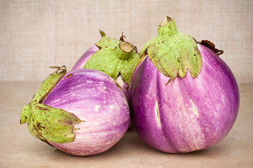 Rosa Bianca Italian Heirloom Eggplant - Solanum Melongena - 25 Seeds